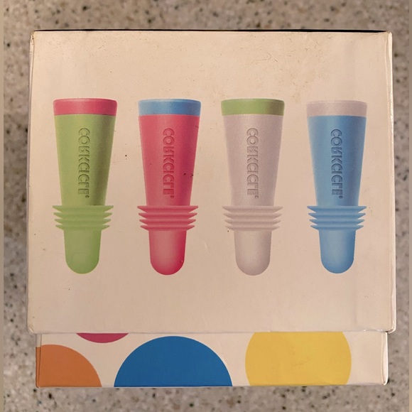 Corkcicle Wine Stoppers, 4 pack - Picture 2 of 4